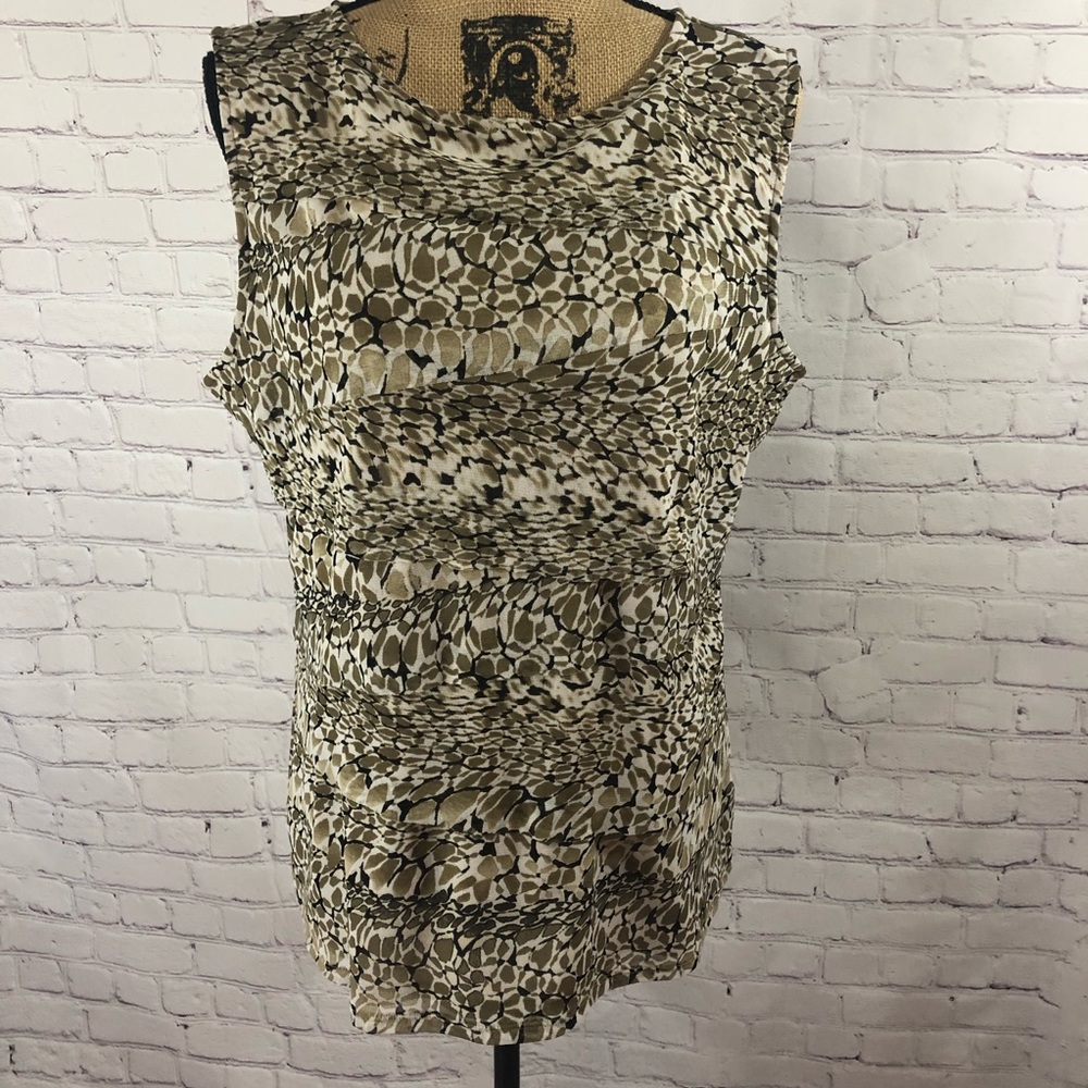 Dana Buchman Layered Lace Sleeveless Top